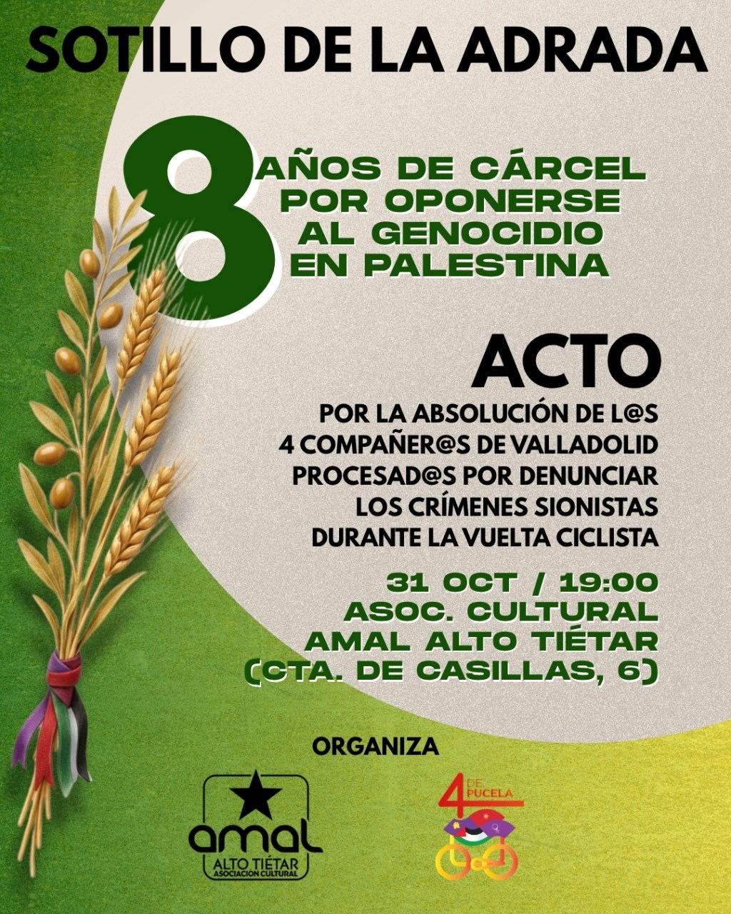Los 4 de Pucela | 8 años de cárcel por oponerse al&nbsp;genocidio